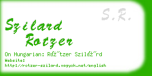 szilard rotzer business card